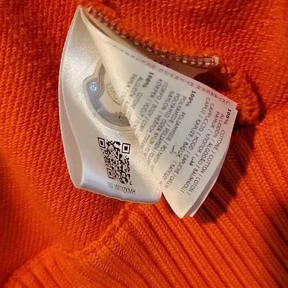 Moncler Off White Rare Orange Hoodie Jacket xxxl - Picture 11 of 16